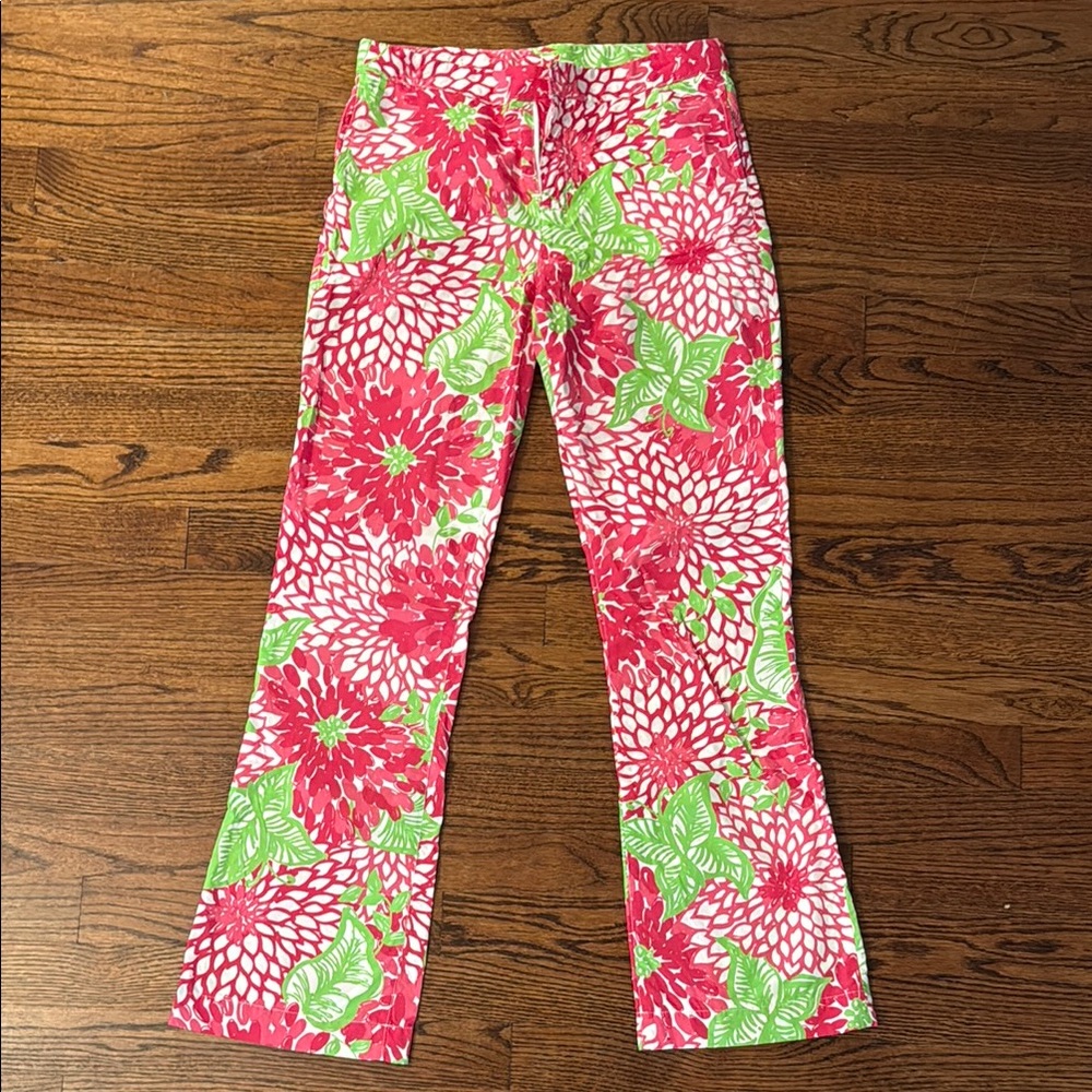 Lilly Pulitzer Pink and Green Floral Kids Bottoms